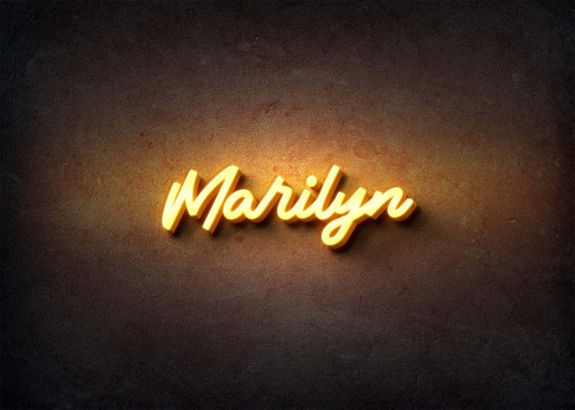 Free photo of Glow Name Profile Picture for Marilyn