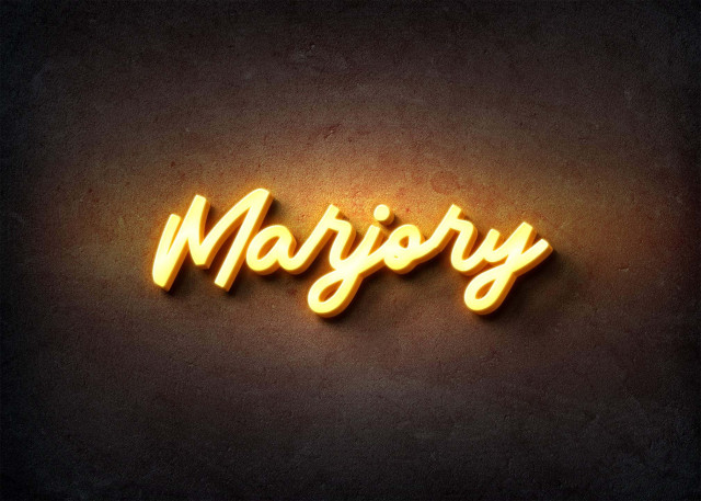 Free photo of Glow Name Profile Picture for Marjory