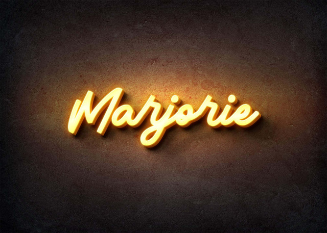 Free photo of Glow Name Profile Picture for Marjorie