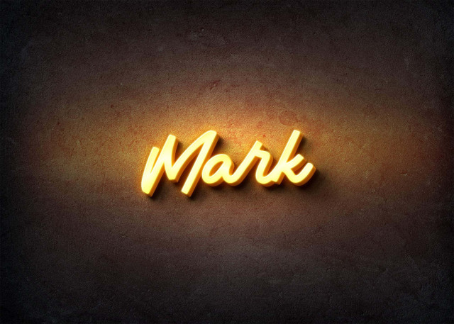 Free photo of Glow Name Profile Picture for Mark