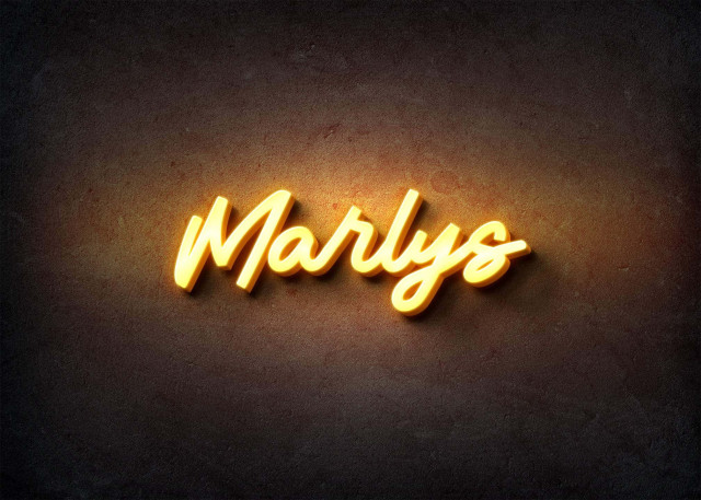 Free photo of Glow Name Profile Picture for Marlys