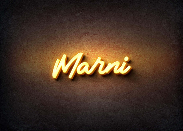 Free photo of Glow Name Profile Picture for Marni