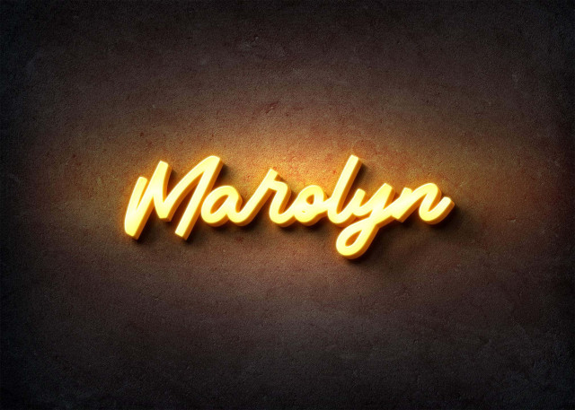 Free photo of Glow Name Profile Picture for Marolyn