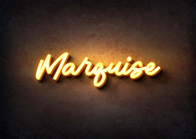 Free photo of Glow Name Profile Picture for Marquise