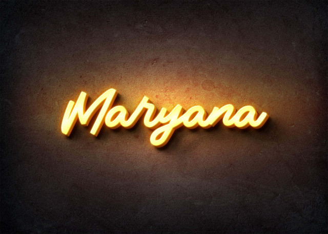 Free photo of Glow Name Profile Picture for Maryana