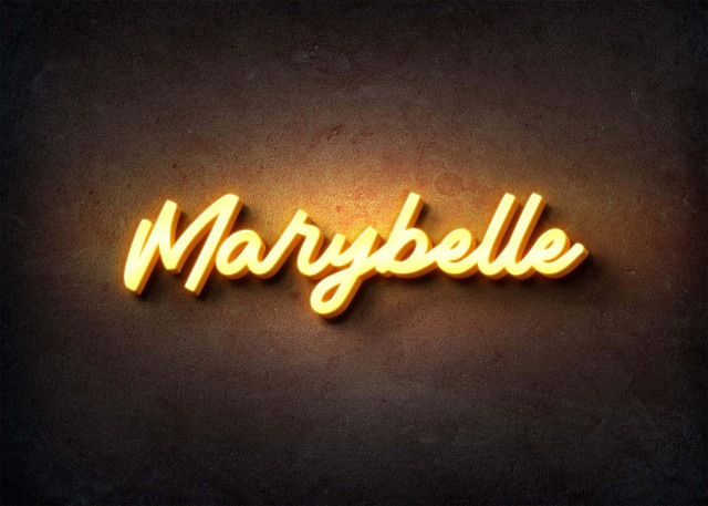 Free photo of Glow Name Profile Picture for Marybelle