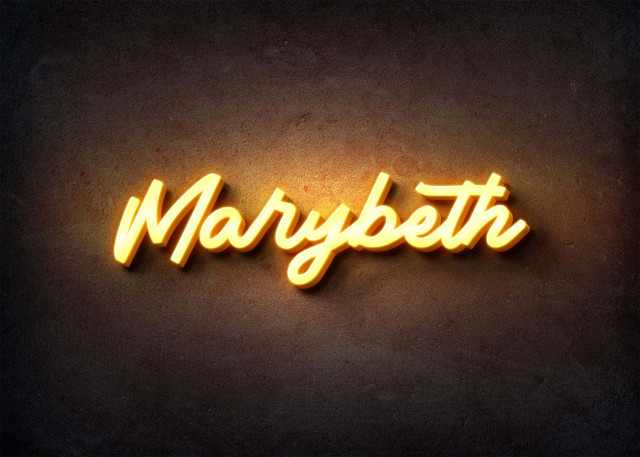 Free photo of Glow Name Profile Picture for Marybeth