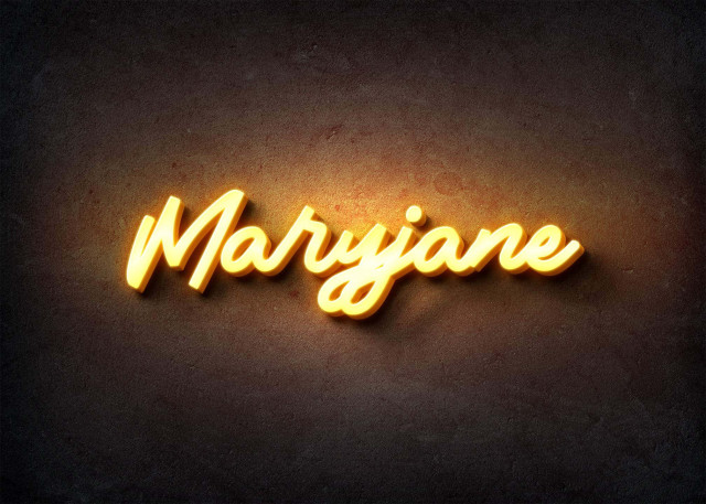 Free photo of Glow Name Profile Picture for Maryjane