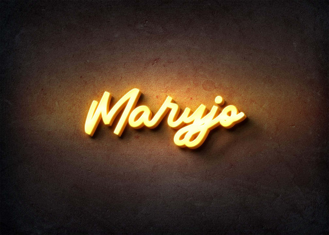Free photo of Glow Name Profile Picture for Maryjo