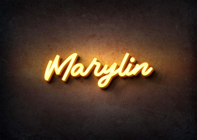 Free photo of Glow Name Profile Picture for Marylin