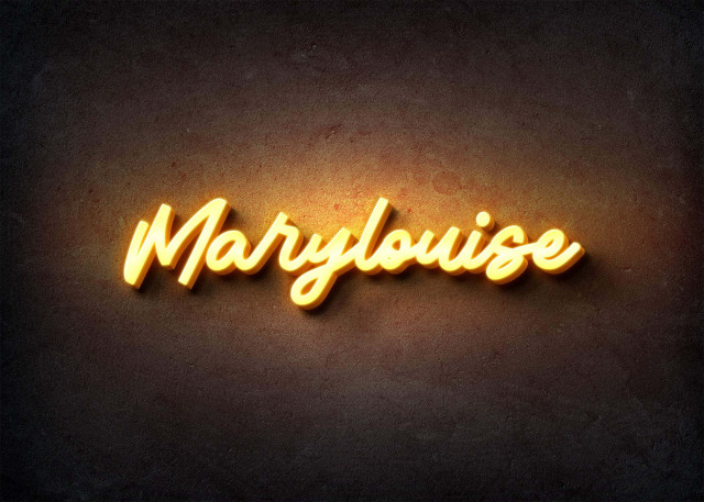 Free photo of Glow Name Profile Picture for Marylouise