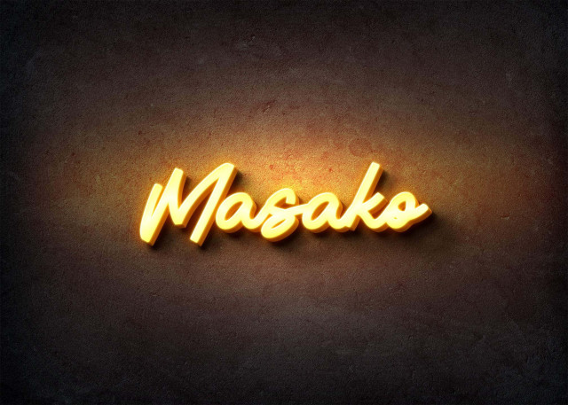 Free photo of Glow Name Profile Picture for Masako