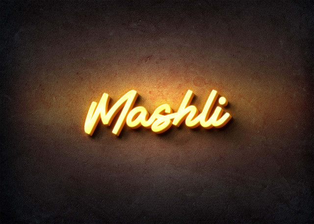 Free photo of Glow Name Profile Picture for Mashli