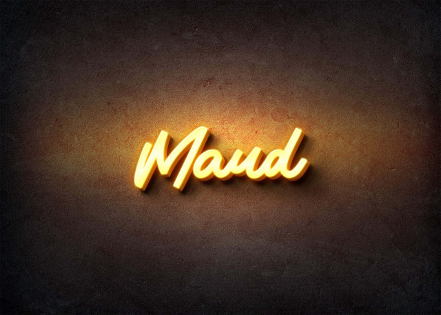 Free photo of Glow Name Profile Picture for Maud