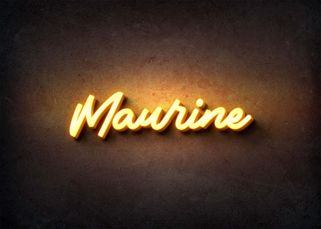 Free photo of Glow Name Profile Picture for Maurine