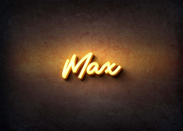 Free photo of Glow Name Profile Picture for Max
