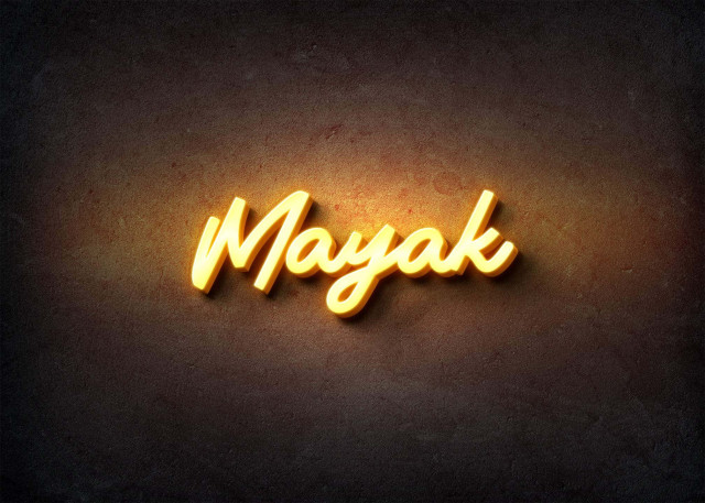 Free photo of Glow Name Profile Picture for Mayak