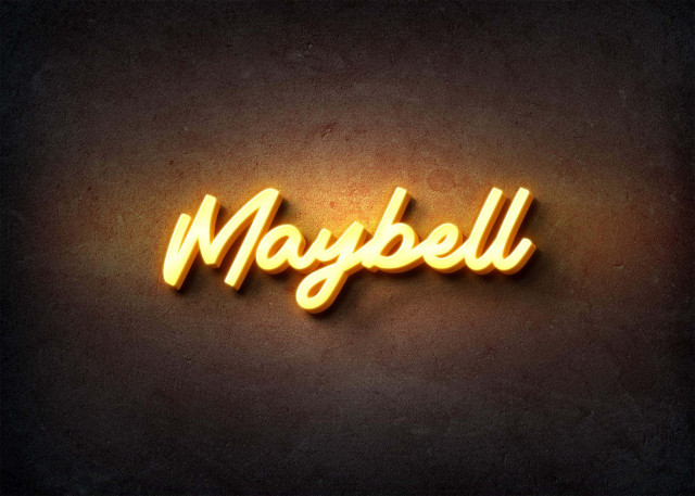 Free photo of Glow Name Profile Picture for Maybell