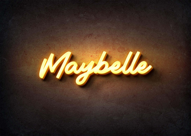 Free photo of Glow Name Profile Picture for Maybelle