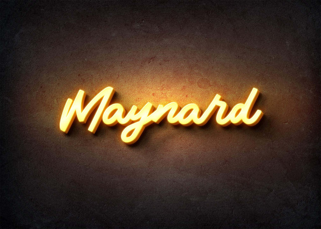 Free photo of Glow Name Profile Picture for Maynard