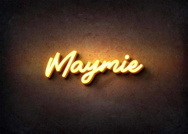 Free photo of Glow Name Profile Picture for Maymie