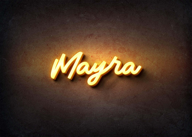 Free photo of Glow Name Profile Picture for Mayra
