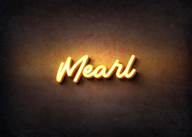 Free photo of Glow Name Profile Picture for Mearl