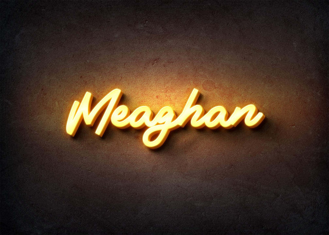 Free photo of Glow Name Profile Picture for Meaghan