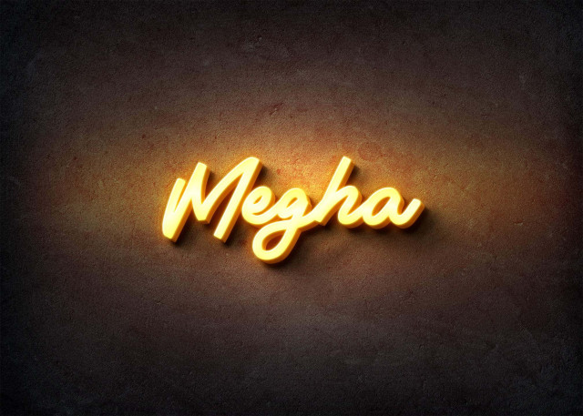 Free photo of Glow Name Profile Picture for Megha