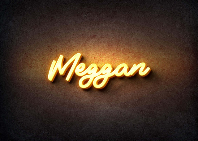Free photo of Glow Name Profile Picture for Meggan