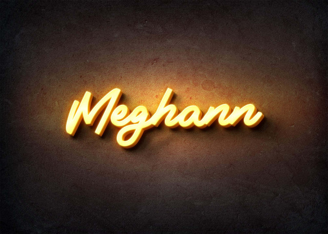 Free photo of Glow Name Profile Picture for Meghann