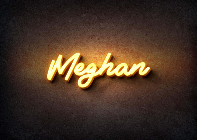 Free photo of Glow Name Profile Picture for Meghan