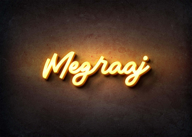 Free photo of Glow Name Profile Picture for Megraaj