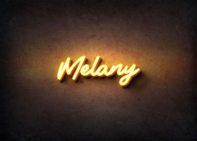 Free photo of Glow Name Profile Picture for Melany