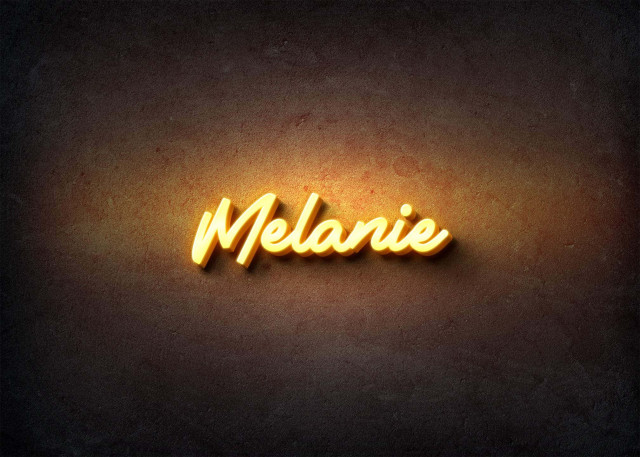 Free photo of Glow Name Profile Picture for Melanie