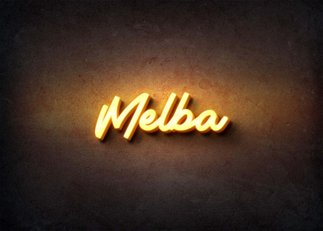 Free photo of Glow Name Profile Picture for Melba