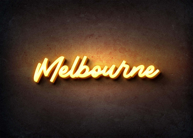 Free photo of Glow Name Profile Picture for Melbourne