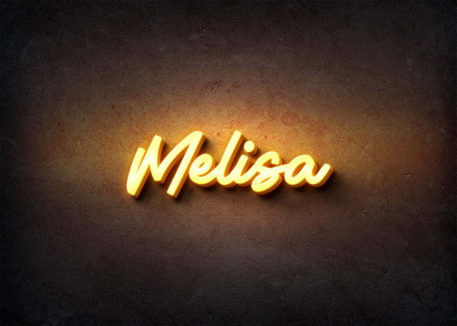 Free photo of Glow Name Profile Picture for Melisa