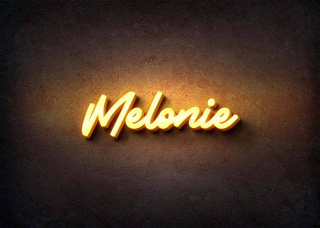 Free photo of Glow Name Profile Picture for Melonie