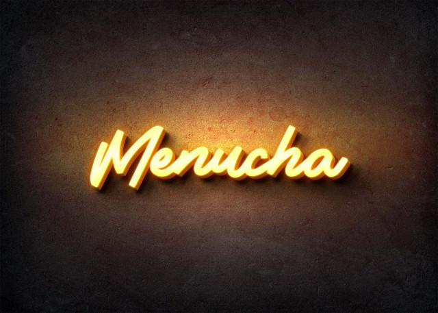 Free photo of Glow Name Profile Picture for Menucha