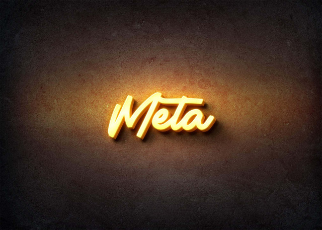 Free photo of Glow Name Profile Picture for Meta