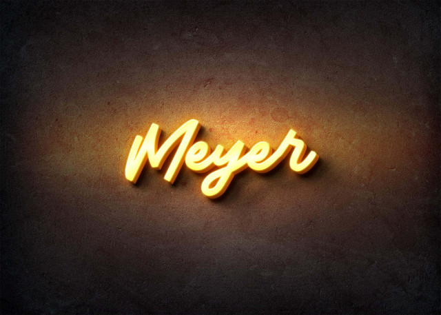 Free photo of Glow Name Profile Picture for Meyer