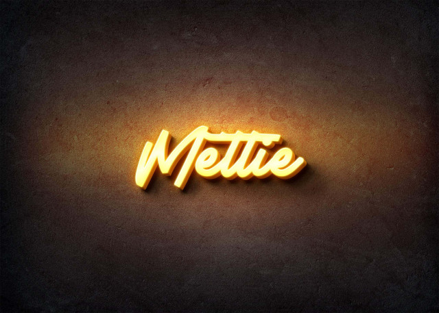 Free photo of Glow Name Profile Picture for Mettie