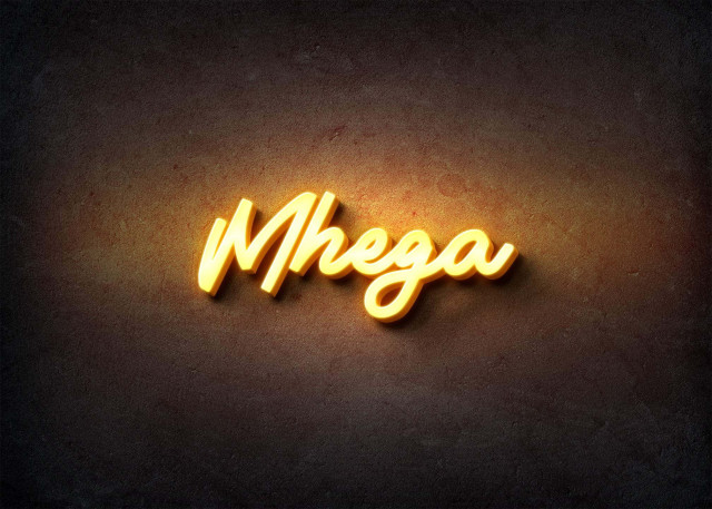 Free photo of Glow Name Profile Picture for Mhega