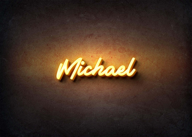 Free photo of Glow Name Profile Picture for Michael