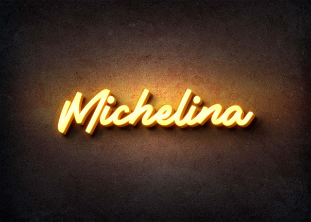 Free photo of Glow Name Profile Picture for Michelina