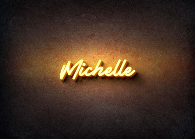 Free photo of Glow Name Profile Picture for Michelle