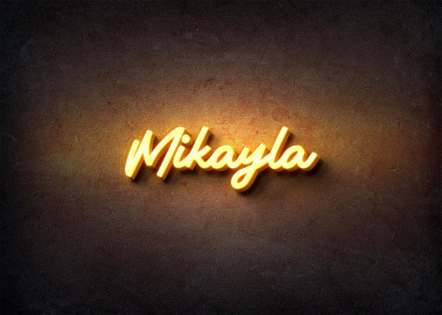 Free photo of Glow Name Profile Picture for Mikayla