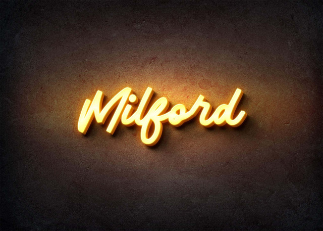 Free photo of Glow Name Profile Picture for Milford