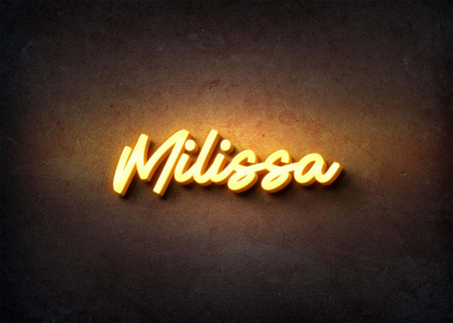 Free photo of Glow Name Profile Picture for Milissa